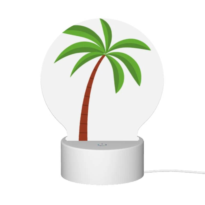Round Acrylic Night Light, A green and brown palm tree. Round Acrylic Night Light, A Green And Brown Palm Tree. -Acrylic Night Light Shop 6551004f68bee743550568e54719f99167bb7ac9