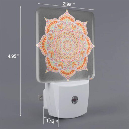 Night Light, A Colorful And Intricate Design Is Displayed On A Gray Background. -Acrylic Night Light Shop 65527dea862240c5223f75baed836448f9626db3
