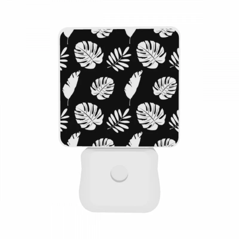 Night Light Set of 2, A pattern of leaves on a black background. Night Light Set Of 2, A Pattern Of Leaves On A Black Background. -Acrylic Night Light Shop 65ae5a6a8495aa8cab951e42800e7e9b923bcdb5