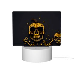 Rectangular Acrylic Night Light, A Skull With A Pumpkin On Its Head. -Acrylic Night Light Shop 65c7e16266b5a071e79815a00e1e91f3c1ae8b2f