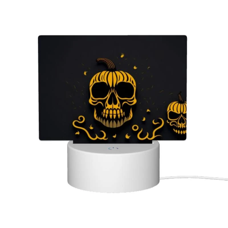 Rectangular Acrylic Night Light, A skull with a pumpkin on its head. Rectangular Acrylic Night Light, A Skull With A Pumpkin On Its Head. -Acrylic Night Light Shop 65c7e16266b5a071e79815a00e1e91f3c1ae8b2f