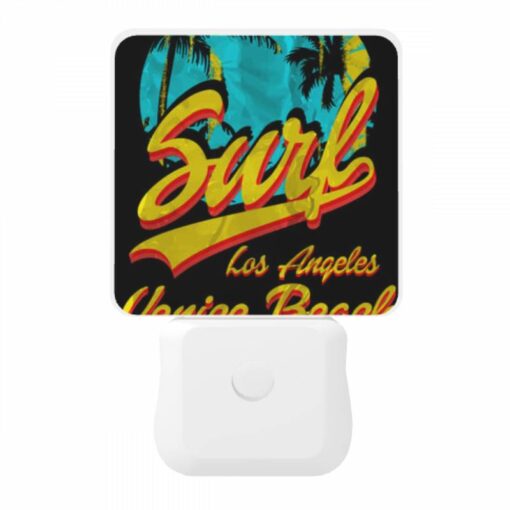 Night Light, A Surfboard Logo With The Words "Surf Los Angeles" Written On It. -Acrylic Night Light Shop 65d40c9fbc279357c48d1d3d91c3976d0e7446f0
