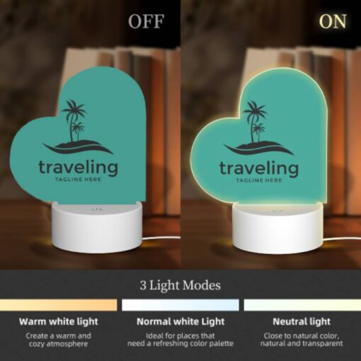 Love Acrylic Night Light, A Logo For A Traveling Company. -Acrylic Night Light Shop 6640859fef3c27f99a48d93a7a67f3077d78fd80