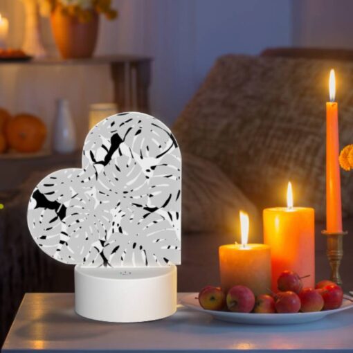 Love Acrylic Night Light, A Pattern Of White And Black Circles. -Acrylic Night Light Shop 664b7cf007bc152ad83ef8767f3d0d6d5d6e60f3