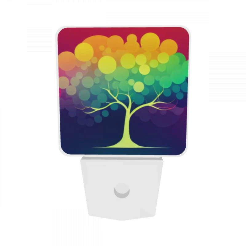 Night Light Set of 2, A colorful tree with a yellow Night Light Set Of 2, A Colorful Tree With A Yellow -Acrylic Night Light Shop 66b0109ca7b7139b18286de9df85a45af380807f