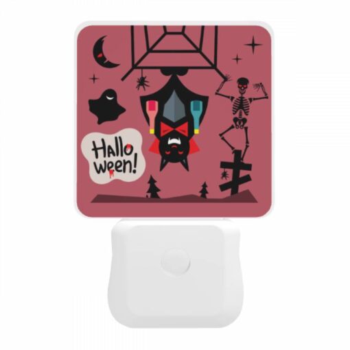 Night Light, A Halloween Cartoon With A Bat -Acrylic Night Light Shop 671b5b60d5f0c6111485be775ea80766028d64c7