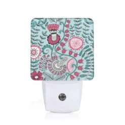 Night Light, A Colorful Floral Pattern With Pink