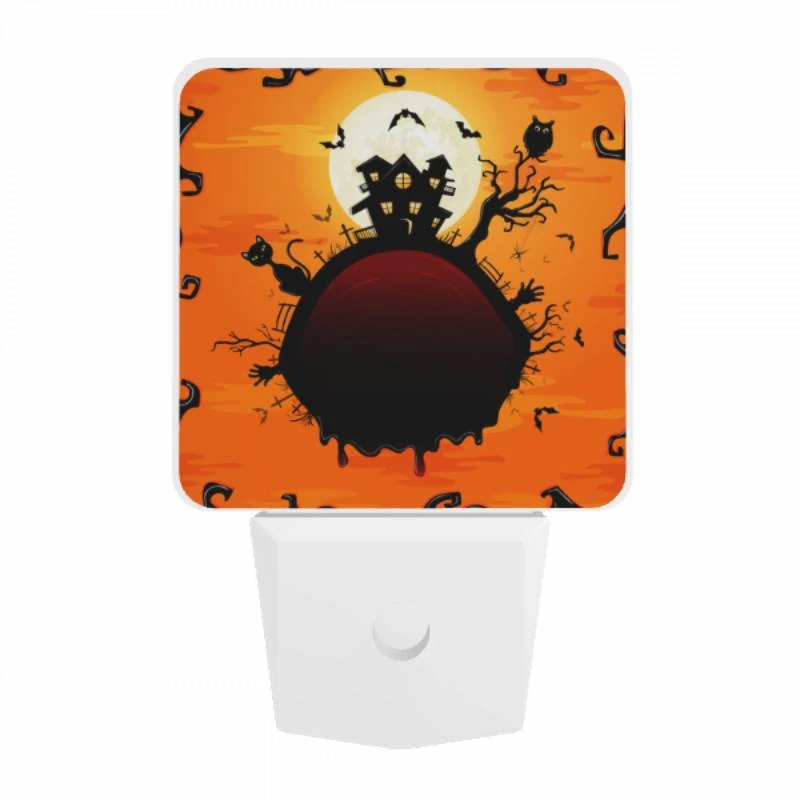 Night Light, A cartoon of a house with a moon in the sky and a cat on the left side. Night Light, A Cartoon Of A House With A Moon In The Sky And A Cat On The Left Side. -Acrylic Night Light Shop 6763d907b31ddae82dba4ed5ca58dd2d99901b10