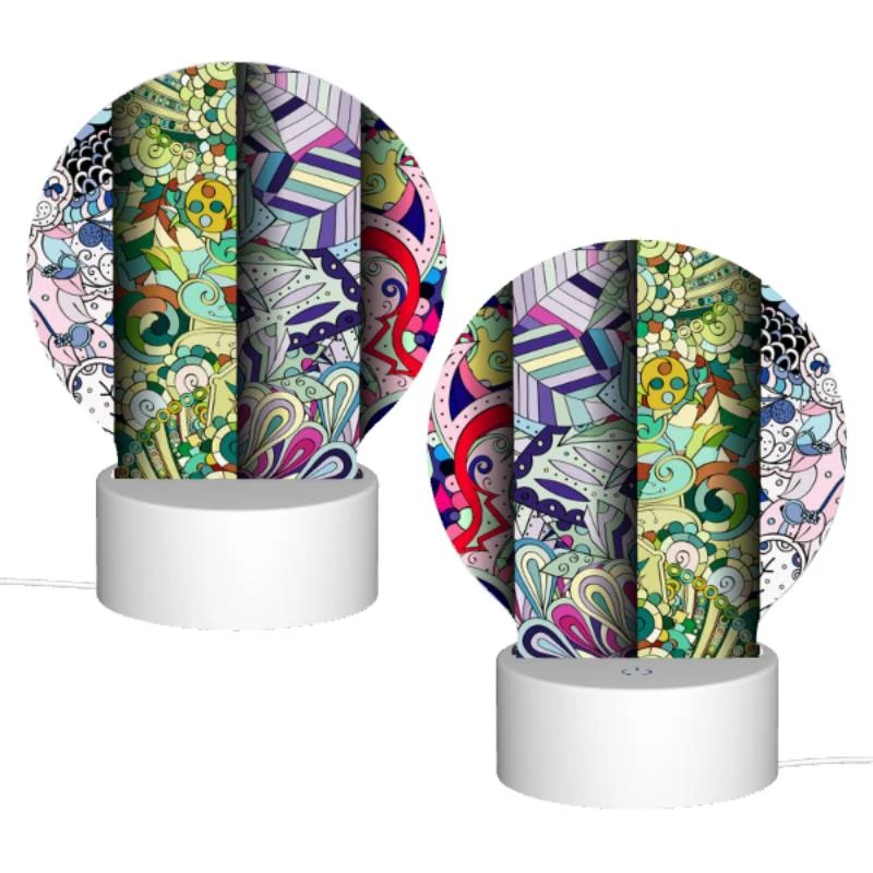 Round Acrylic Night Light, Four colorful designs are displayed in a row. Round Acrylic Night Light, Four Colorful Designs Are Displayed In A Row. -Acrylic Night Light Shop 679433a817f83a2af2f6f5ea2d6ab47315fb052a