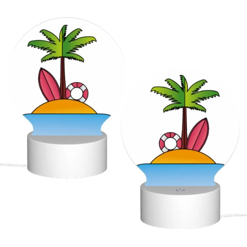 Round Acrylic Night Light, A cartoon image of a tropical island with a palm tree Round Acrylic Night Light, A Cartoon Image Of A Tropical Island With A Palm Tree -Acrylic Night Light Shop 67d445193ad0aad73478a86b6873e79432dba3a6