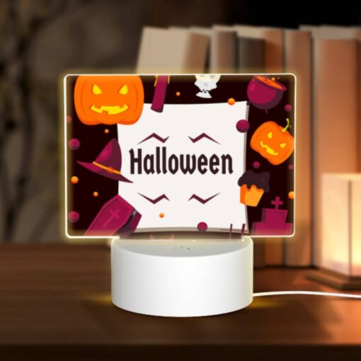 Rectangular Acrylic Night Light, Halloween Is A Time For Fun And Spooky Decorations. -Acrylic Night Light Shop 67f6cb1fdaa64b4c2a8a9a4048416633f2d3f95f