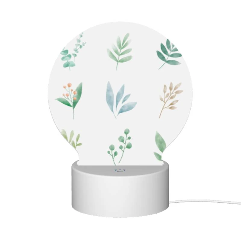 Round Acrylic Night Light, Six different types of plants are shown in a row. Round Acrylic Night Light, Six Different Types Of Plants Are Shown In A Row. -Acrylic Night Light Shop 680ee588b5cd7371f88998c64b661234e5b6a346