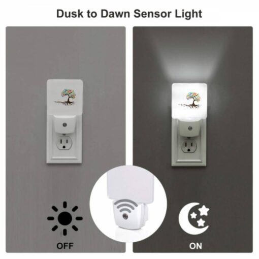 Night Light Set Of 2, A Tree With Many Colors On It. -Acrylic Night Light Shop 6843ddb6e0e7935d69ac1752fbf08bc89202b7f2