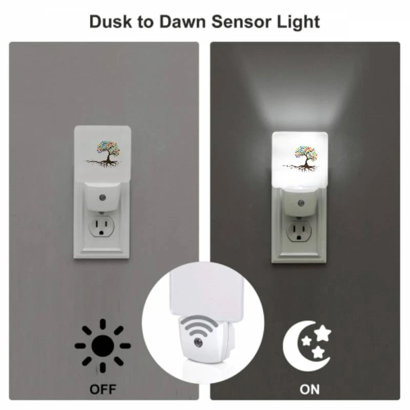 Night Light Set of 2, A tree with many colors on it. Night Light Set Of 2, A Tree With Many Colors On It. -Acrylic Night Light Shop 6843ddb6e0e7935d69ac1752fbf08bc89202b7f2