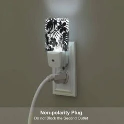 Night Light Set Of 2, A Black And White Image Of A Leafy Plant With A Face Drawn On It. 4 Night Light Set Of 2, A Black And White Image Of A Leafy Plant With A Face Drawn On It. -Acrylic Night Light Shop 686621cf7f30fde47b2913f773fd85e80a430457