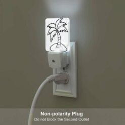 Night Light Set Of 2, A Black And White Drawing Of A Palm Tree. -Acrylic Night Light Shop 68a53d6496d9ba1a116f6b585ac1855475758514