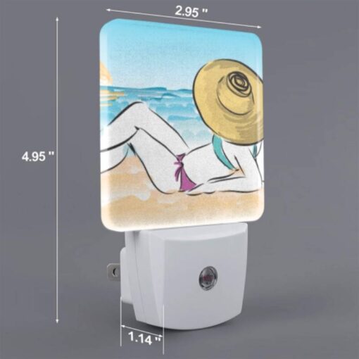 Night Light Set Of 2, A Woman Is Laying On The Beach -Acrylic Night Light Shop 696294c924b82b6229c18343047054c2e2ae5583