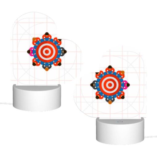 Love Acrylic Night Light, A Group Of People Are Standing Around A Circle With A Bullseye In The Middle. -Acrylic Night Light Shop 69d5e5f2ea5043b77997747b1f609c583a31599a