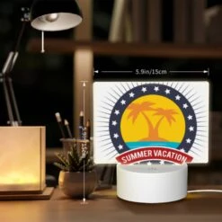 Rectangular Acrylic Night Light, A Logo For Summer Vacation. -Acrylic Night Light Shop 69e8c266a7cf5458f63fd814ea1d8cd2fd74b50c