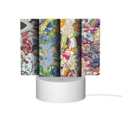 Rectangular Acrylic Night Light, Four Different Colored Paintings Of Flowers. -Acrylic Night Light Shop 69e933443f824f5b4acb5101c1efe58ae944d8c4