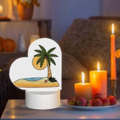Love Acrylic Night Light, A Cartoon Drawing Of A Palm Tree On A Beach. -Acrylic Night Light Shop 6a02e63213d34272e3d80dad7ff9fcd6e5ea3437