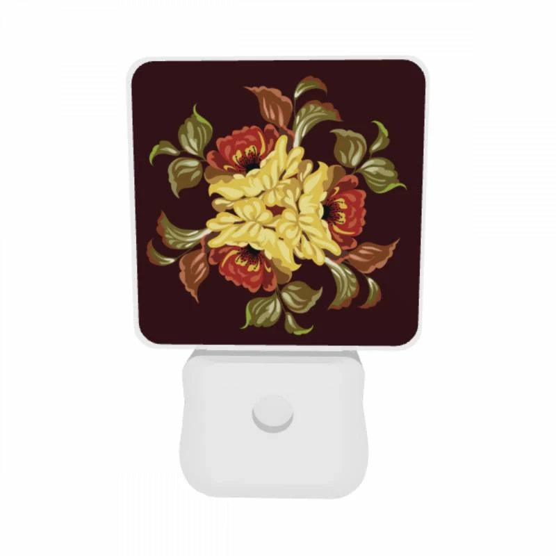 Night Light Set of 2, A colorful flower design with yellow Night Light Set Of 2, A Colorful Flower Design With Yellow -Acrylic Night Light Shop 6a8ba5fedecb3a71b6a8f48cab624862f211eaf4