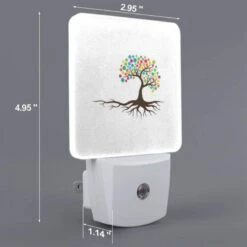 Night Light Set Of 2, A Tree With Many Colors On It. 1 Night Light Set Of 2, A Tree With Many Colors On It. -Acrylic Night Light Shop 6aafe2d0928998f9b62f9d73b77cf119525159dc
