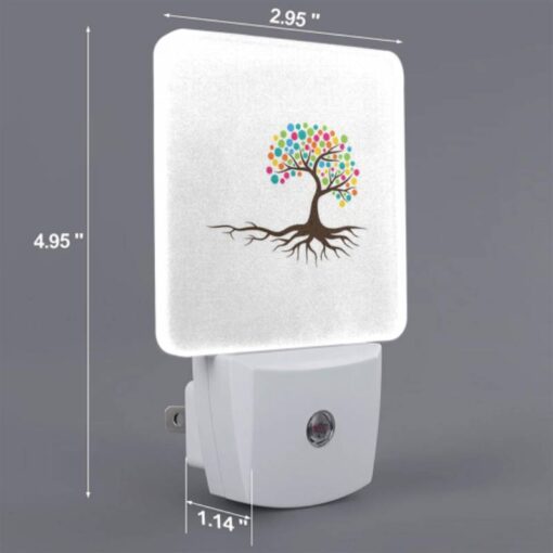Night Light Set Of 2, A Tree With Many Colors On It. -Acrylic Night Light Shop 6aafe2d0928998f9b62f9d73b77cf119525159dc