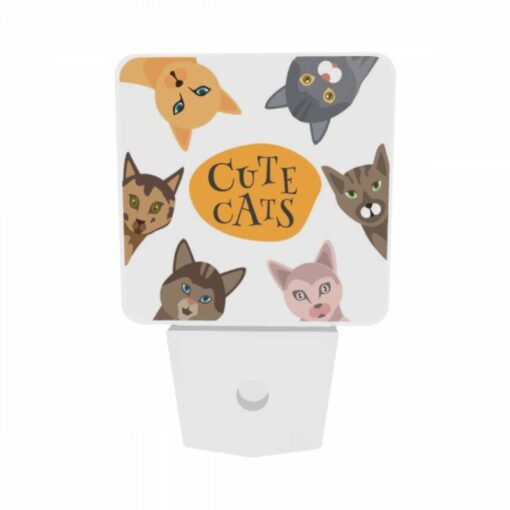 Night Light Set Of 2, A Collection Of Cute Cat Illustrations. -Acrylic Night Light Shop 6b31f3a465c39964b1caedacbc218d137a4da705
