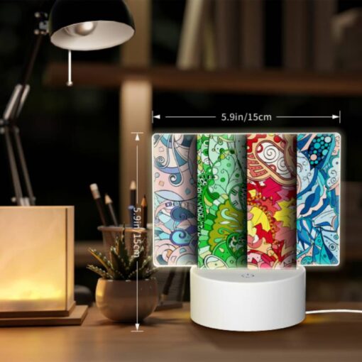Rectangular Acrylic Night Light, Three Colorful Designs Are Displayed On A Row Of Paper. -Acrylic Night Light Shop 6b4c775c188b87ac3eedfdd0443003d8f62f006d