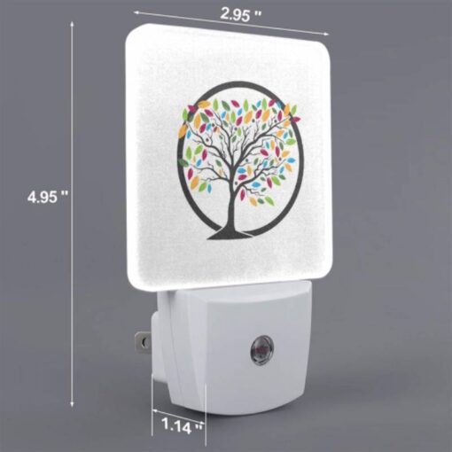 Night Light Set Of 2, A Colorful Tree With Leaves In Different Colors. -Acrylic Night Light Shop 6bf0e17eed65df4493c98b834c0273f3c9e0f8a8