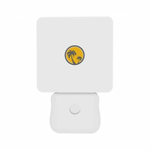Night Light Set Of 2, A Yellow And Gray Logo Of A Palm Tree. -Acrylic Night Light Shop 6cd3daee97e2703630d34a741b729ef4f7e99357
