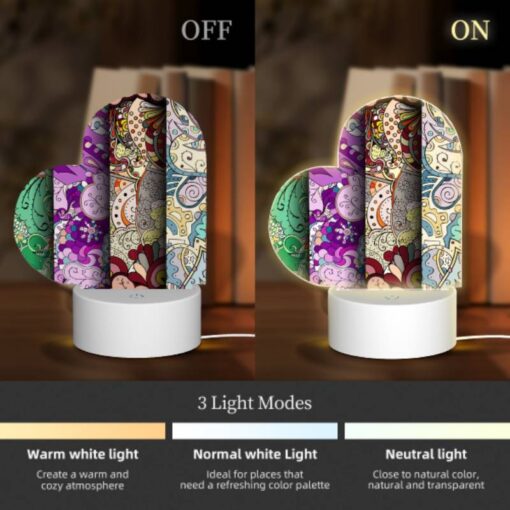 Love Acrylic Night Light, Four Different Colored Designs Of Flowers. -Acrylic Night Light Shop 6d1e513809f3fd15a6956a8740275a597f69370e