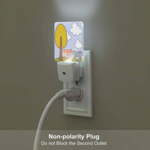 Night Light Set Of 2, Two Cartoon Animals Are Sitting Under A Tree. -Acrylic Night Light Shop 6d3f8d1d56ea225e9adc4ff8ec1325169ebdf81a