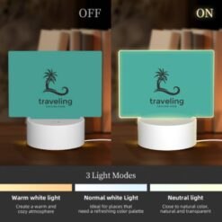 Rectangular Acrylic Night Light, A Logo For A Traveling Company. -Acrylic Night Light Shop 6e2882a6fde9b15c8ed3f000f139dc13dd4094e9