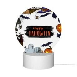 Round Acrylic Night Light, A Colorful Halloween Poster With A Spider -Acrylic Night Light Shop 6e2e1de9dbe618c58d917d894580ef3c2522a1da