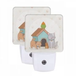 Night Light Set Of 2, A Cat