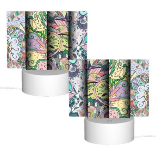 Rectangular Acrylic Night Light, Three Colorful Designs Are Displayed On A Wall. -Acrylic Night Light Shop 6e90069df484723a7e336db3f051a893cd2ed1ab