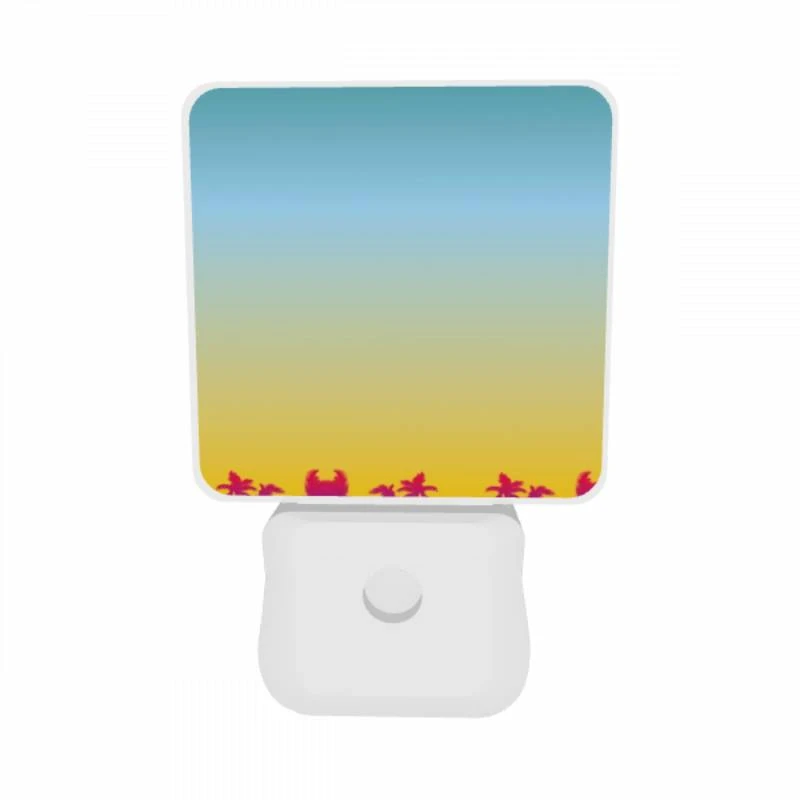Night Light Set of 2, A colorful sunset with palm trees and a blue sky. Night Light Set Of 2, A Colorful Sunset With Palm Trees And A Blue Sky. -Acrylic Night Light Shop 6eb5d0d48985ed1aa5d1909aef0630e82a110b86