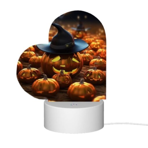 Love Acrylic Night Light, A Witch's Hat Is On Top Of A Pumpkin. -Acrylic Night Light Shop 6f60eb9ad32bc23341a916ee870ac44a5f5c3574