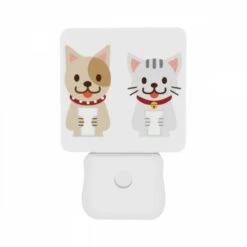 Night Light Set Of 2, Two Cute Cat Cartoons Holding A Cup. -Acrylic Night Light Shop 6f64feff8958e5148876149166a46527b8f35375