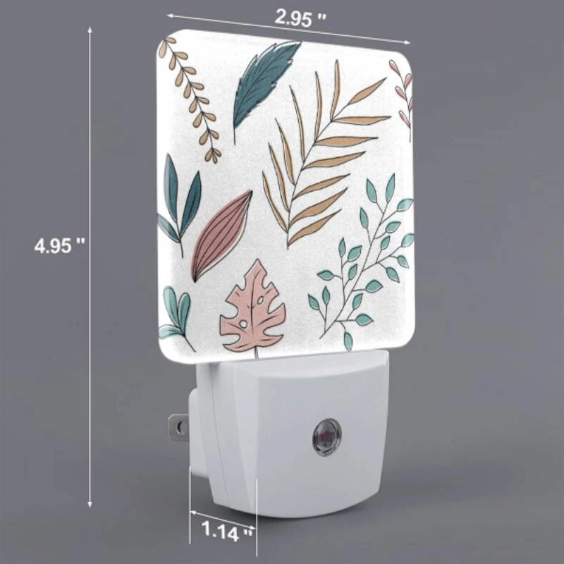 Night Light Set of 2, A collection of leaves and flowers in various colors. Night Light Set Of 2, A Collection Of Leaves And Flowers In Various Colors. -Acrylic Night Light Shop 6f7b0bc6cae634b12359698afa38adf4dd03861a