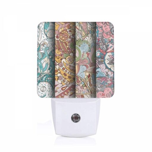 Night Light, Four Different Colored Paintings Of Flowers. -Acrylic Night Light Shop 7025fcbdf8b65b544dbb96680bcedf308738de17