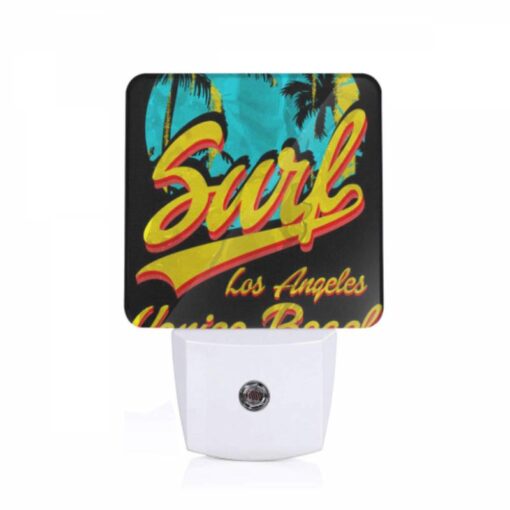 Night Light, A Surfboard Logo With The Words "Surf Los Angeles" Written On It. -Acrylic Night Light Shop 706821577502b77695932d128b9760251ae92065