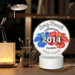 Round Acrylic Night Light, A Logo For Long Beach Classic 2014. -Acrylic Night Light Shop 706e05ecbcf9260126ac58aaf3bcdb53a42b519b