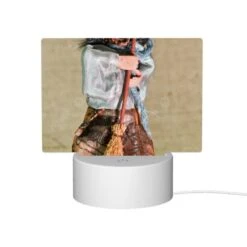 Rectangular Acrylic Night Light, A Doll With A Broom In Its Hand. -Acrylic Night Light Shop 709284db03ee35f10c1242194b60c98a22c376f6