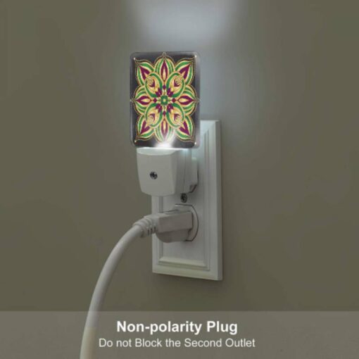 Night Light Set Of 2, A Colorful Flower With Green -Acrylic Night Light Shop 70aafd0e0c7c773cb5f400a985dfd44509e2e928