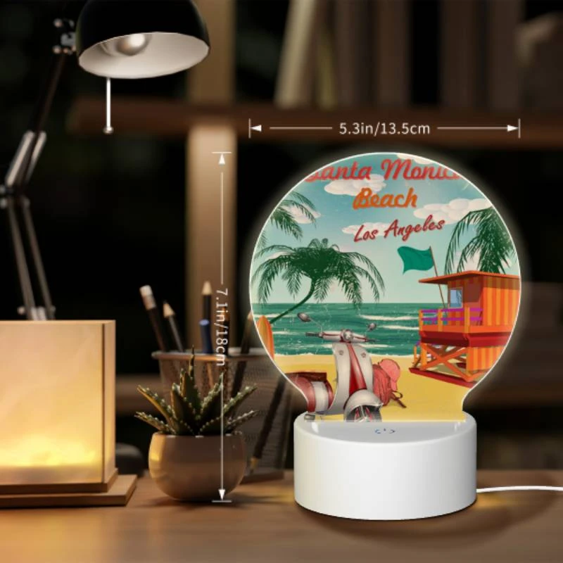 Round Acrylic Night Light, A colorful beach scene with a surfboard Round Acrylic Night Light, A Colorful Beach Scene With A Surfboard -Acrylic Night Light Shop 70c1fb6f059d16e76306f86cd90bbc078afef8ed