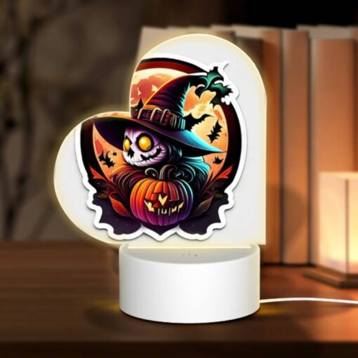 Love Acrylic Night Light, A Sticker Of A Witch With A Pumpkin On Her Head. -Acrylic Night Light Shop 71c5942d08910d2e1a5fa99b8481a7e7039725b7