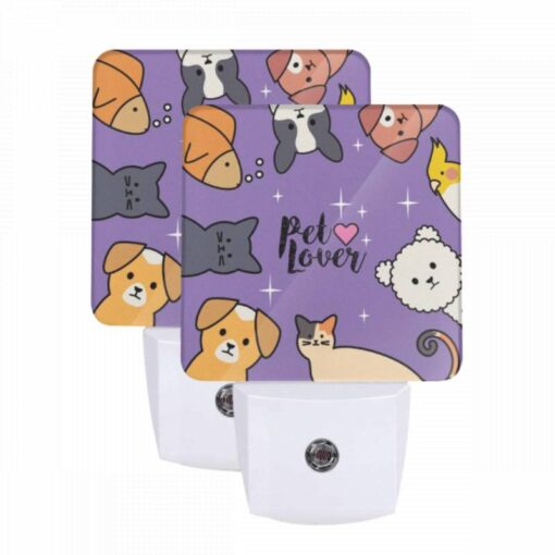 Night Light Set Of 2, A Collection Of Cartoon Animals -Acrylic Night Light Shop 72092e23779ff053e62199699edb534592c23d74